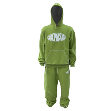 Drucken von Herren -Baumwoll -Hoodie und Jogginghosen Set Tracksuit